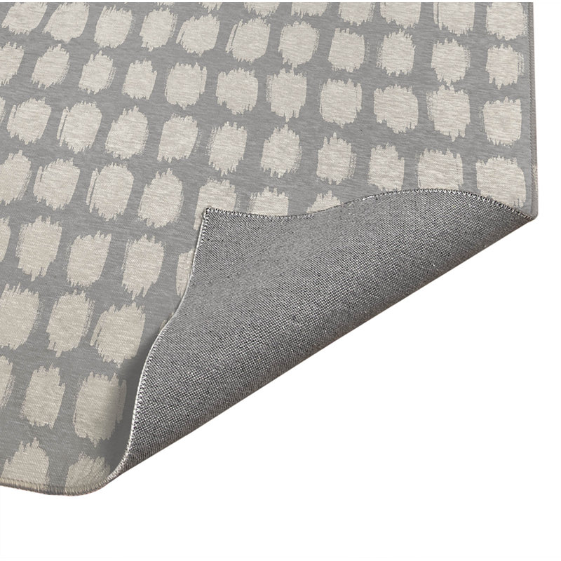 Tapis de bureau léger à pois, L 48 po x P 72 po, Gris