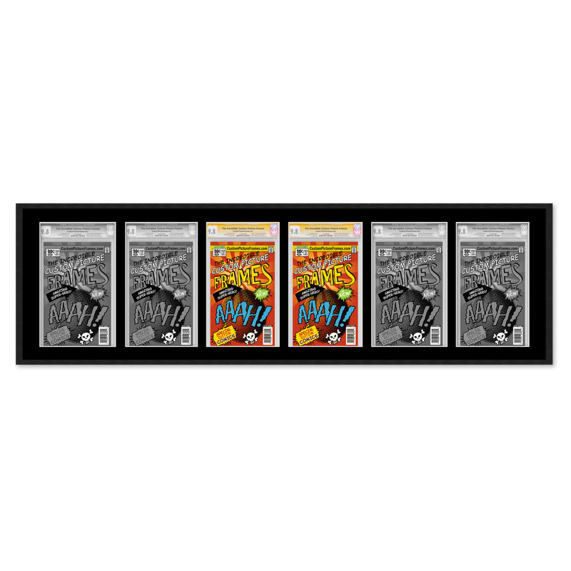 Cadre photo Evalynn, 8,125 po x 13 po, Noir / noir