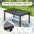 Alyah Rectangular Metal Extendable Outdoor Dining Table