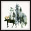 Out Of The Forest by Eyre Tarney - Single Picture Frame Painting-630484943