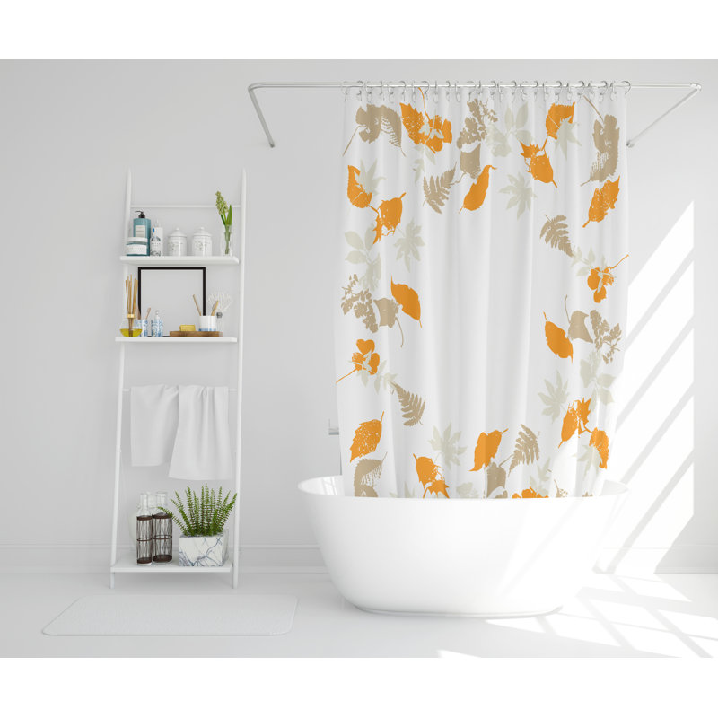 Miky Polyester Shower Curtain, 168cm H x 168cm W