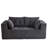 Boneless Modern Corduroy Loveseat Bean Bag Sofa-1100666255