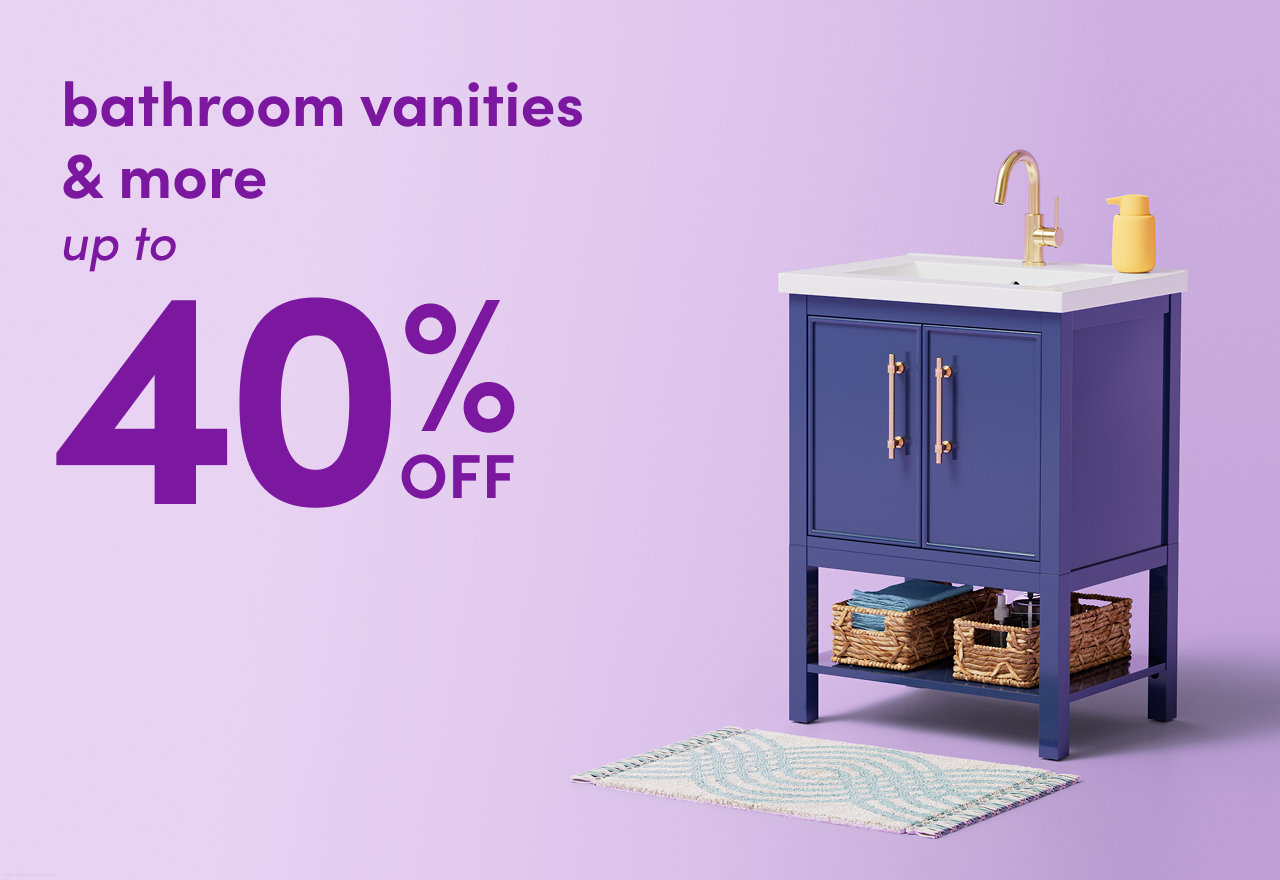bathroom vanities & more on clearance