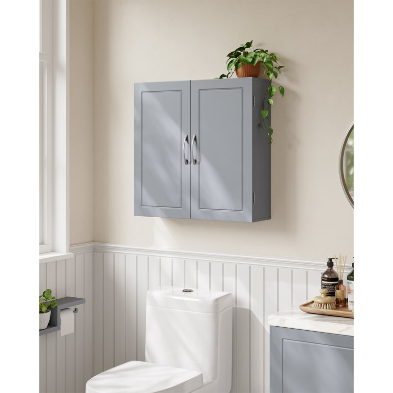 Serhan Wall Bathroom Cabinet, Grey