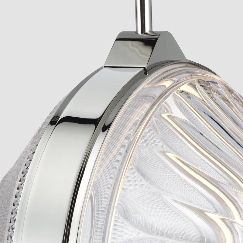 Copper Coast 1 - Light LED Pendant, Polished Nickel