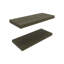 Tablettes flottantes, olive, 2 tablettes, H 1,50 po-128899046