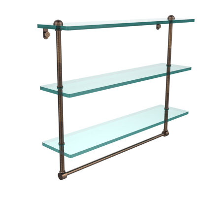 Étagère 3 pièces avec barre à serviettes Gober