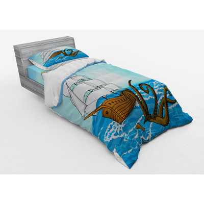 Ensemble de housse de couette en microfibre Kraken