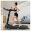 Tapis roulant pliable avec inclinaison de 8% et moteur de 3 HP pour la salle de gym à domicile
