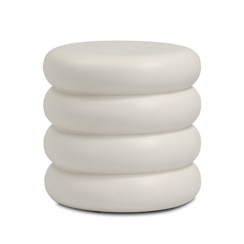 Table de bout Artesia, Blanc
