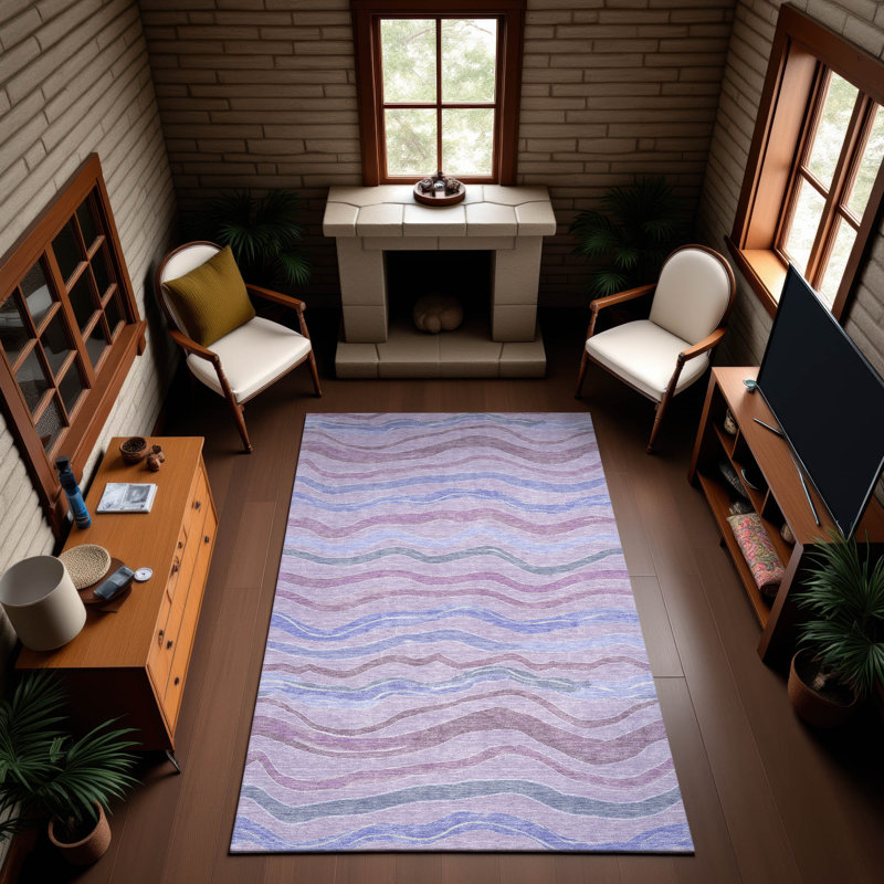 Tapis de qualité supérieure lavable à la machine Harjo AMF1581, Rectangle 9 pi x 12 pi