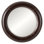 Telluride Round Leather Beveled Mirror