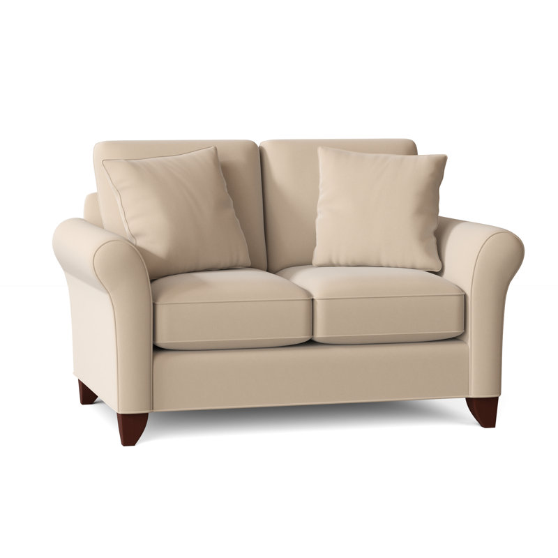Almada Loveseat, Peyton 31 White Performance Twill, Manhattan, No