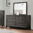 Hudson 58" Modern Charcoal Gray 6-Drawer Dresser-355626358