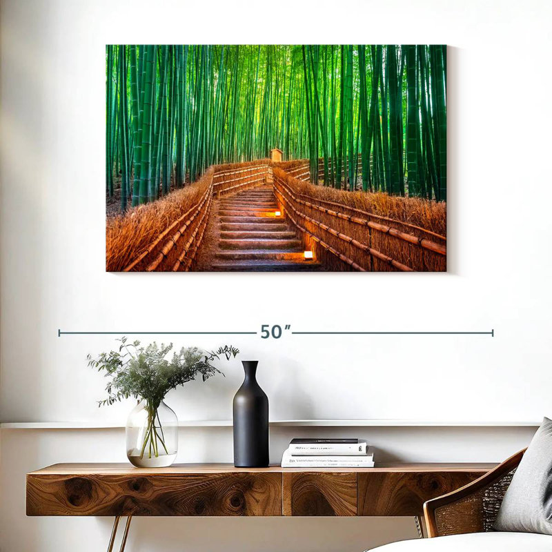 Forêt de bambous à Kyoto, H 26 po x l 39 po