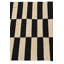 Tapis noir et blanc 3x4 Pinkerton