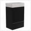 Meuble-lavabo moderne rayé de 20 po avec lavabo en céramique, armoire de salle de bain autoportante pour salle de bain moderne, KD-212912884