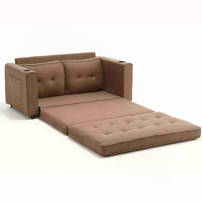 Canapé-lit convertible 3-en-1 à futon convertible pour utilisation polyvalente dans divers espaces de vie