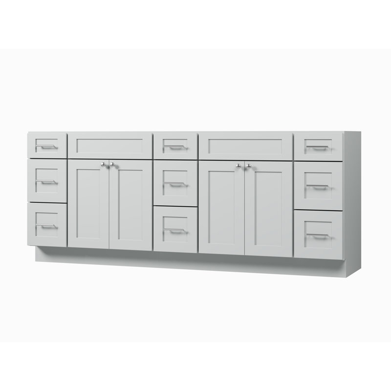 84 Base de meuble-lavabo double 84 seulement, Gris