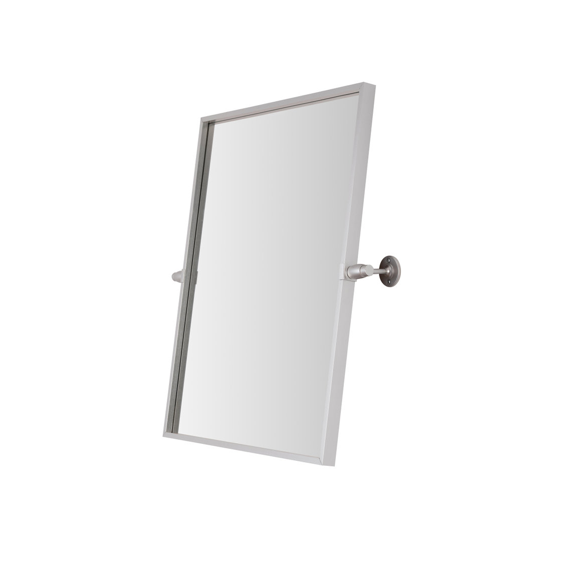 Belfield Metal Wall Mirror, Silver, 24" x 20"