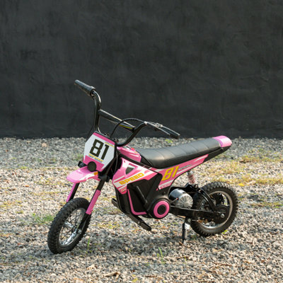 AIYAPLAY Kids Electric Motorbike 24V 250W 6-16km/h for 8-12 Years Old