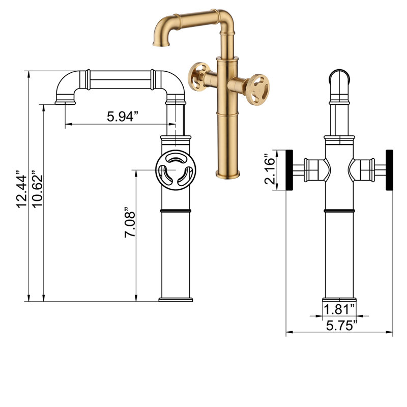 2-handle Bathroom Faucet