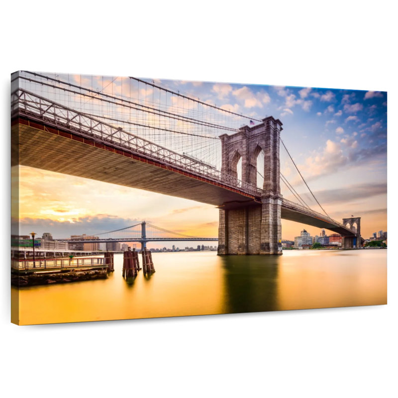 Lilie NY East River Bridge, 30" H x 45" W