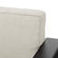 CHAISE CLUB MAYA BAY MP1, FINITION NOIRE AVEC COUSSIN BEIGE