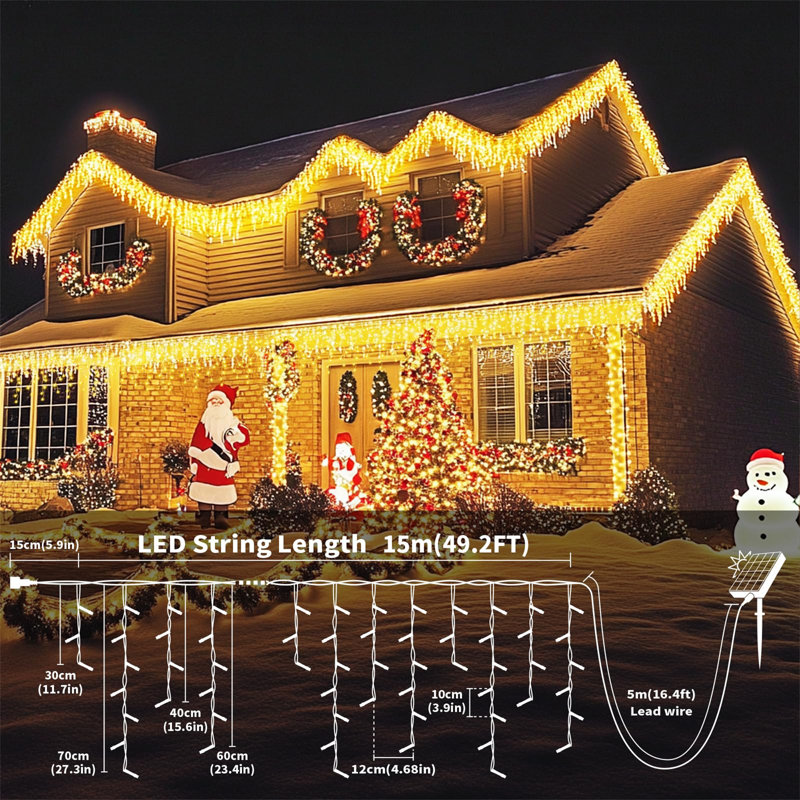 10cm Solar Indoor / Outdoor String Lights