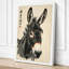 Donkey in Ink Japandi - Wrapped Canvas-1615443936-1615443945