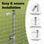 200cm H x 3.2cm W Steel Fencing Kits