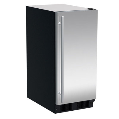 Marvel 15"W. Classic Built-In 25 Lb. Daily Production Crescent Ice Machine - Stainless Steel