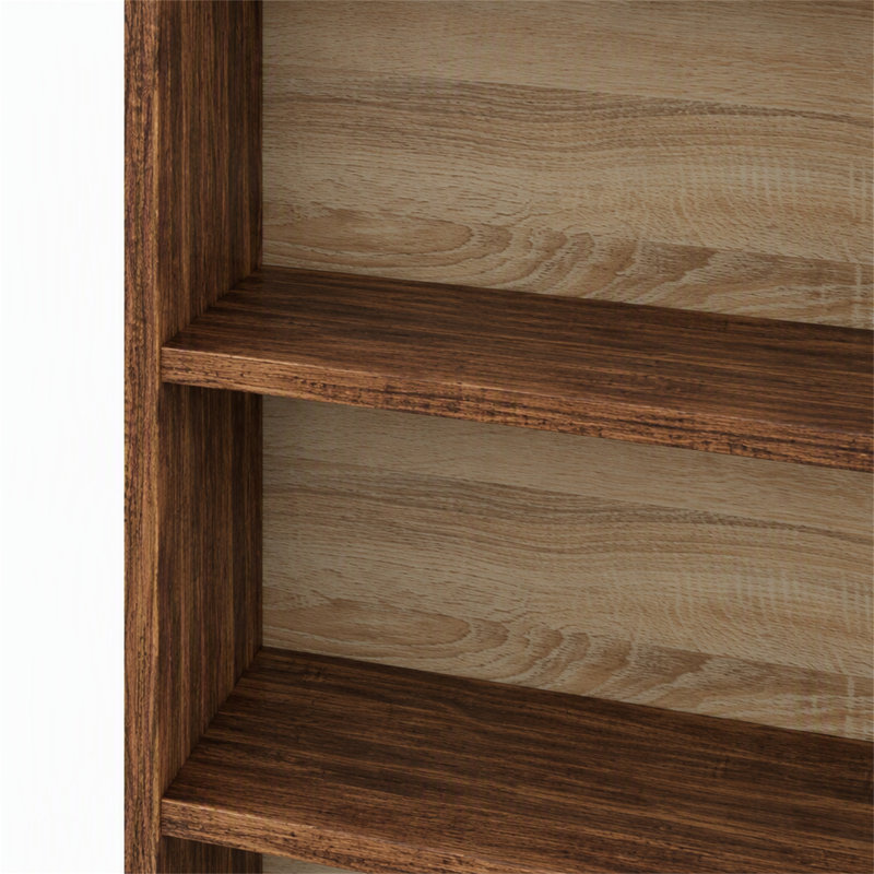 Bibliothèque à 6 niveaux, bibliothèque en bois de 70 pouces avec étagères de rangement