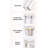Slim 5-Tier Plastic Storage Cart with Wheels – Multi-Functional Storage Organizer-1539688093