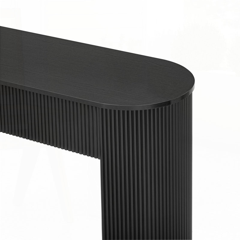 Console moderne avec rangement, Noir