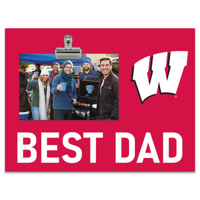 University Of Wisconsin Bright Line - Best Dad Clip Frame