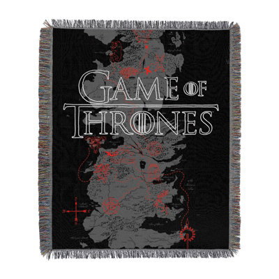 Warner Bros. Game of Thrones Throw Blanket, Seven Kingdoms Fantasy Decor, 48x60 Inches