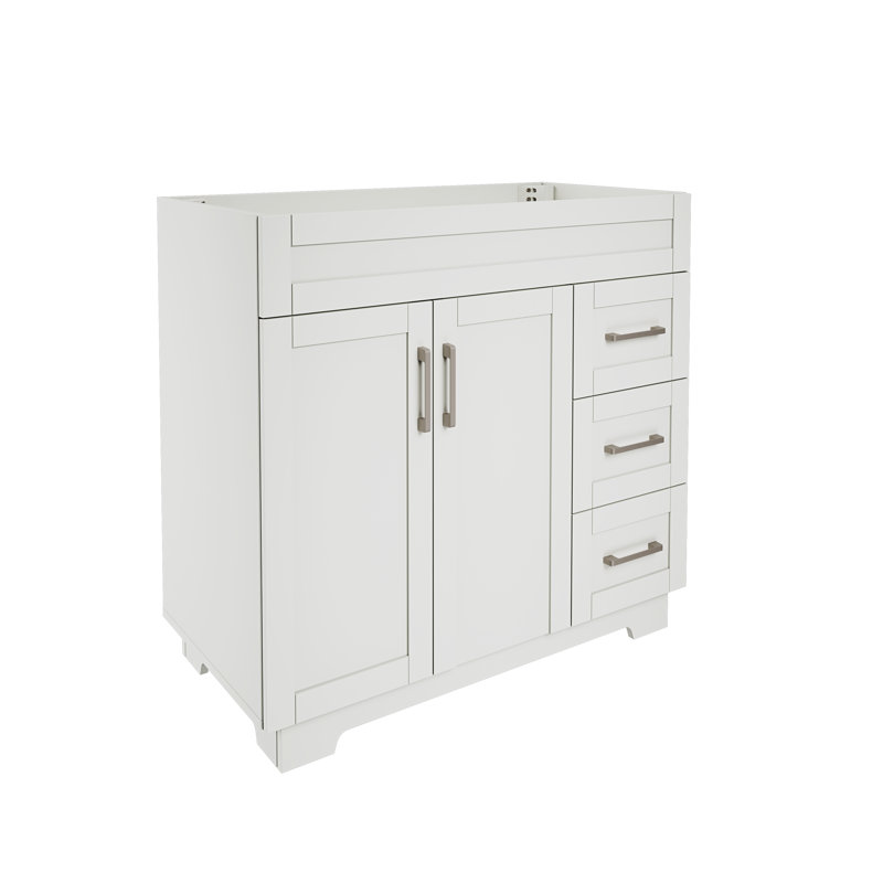 Meuble-lavabo moderne 36 po sans lavabo, simple