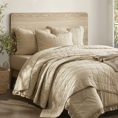 Wonderful Cotton Linen Quilt Set 3 Piece For All Season
