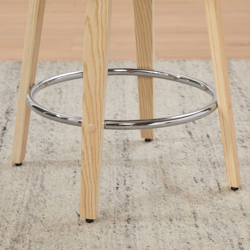 Tabouret de comptoir pivotant 25,78 po Tonnya, Noir, noir, noir, noir, 2