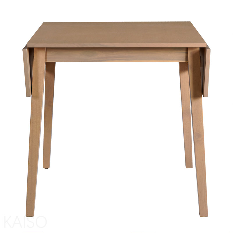 Table de salle à manger extensible de 29 à 45 po pour 4 personnes, table de cuisine pliante avec pieds en bois d'hévéa, table de salle à manger peu encombrante pour le salon, la cuisine, la salle à manger et le petit espace (table seulement)