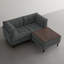 3 Seater Corduroy Sectional-286994998