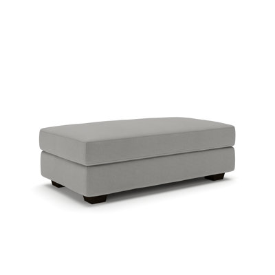 Emilio 49" Cotton Upholstered Ottoman