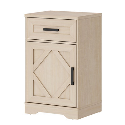 Glenford 31.9 inch Tall Nightstand set of 2 with Cabinet and Drawer by Winston Porter