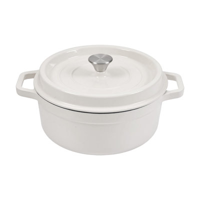 Living And Home 5L Cast Iron Stock Pot
