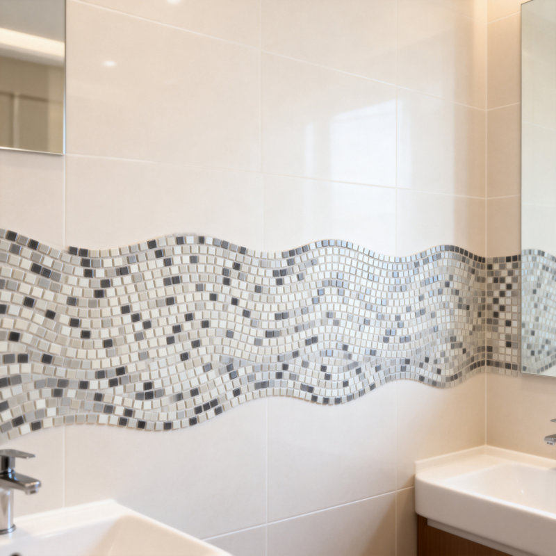 Galaxy 0.3125 in. x 0.3125 in. Iridescent Glass Pressed Edge Tiny Square Mosaic Wall Pool & Floor Tile
