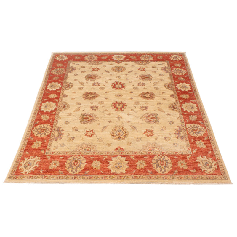 Tapis unique en laine nouvel âge 6 pi 6 po x 8 pi Yeudiel