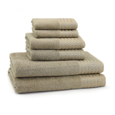 6 Piece Turkish Cotton Towel Set