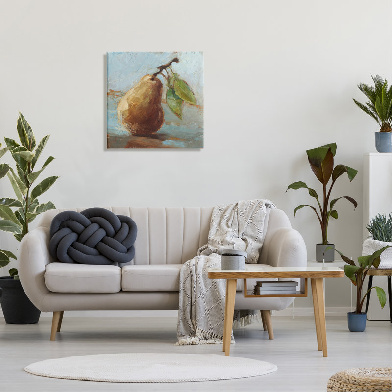 Poire, peinture de cuisine sur toile, H 24 po x l 24 po x P 1,5 po