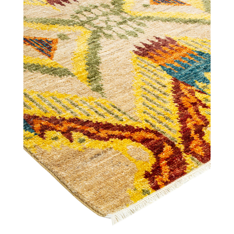 Contemporary One-of-a-Kind 9' 1" X 12' 4" Hand Knotted Area Rug